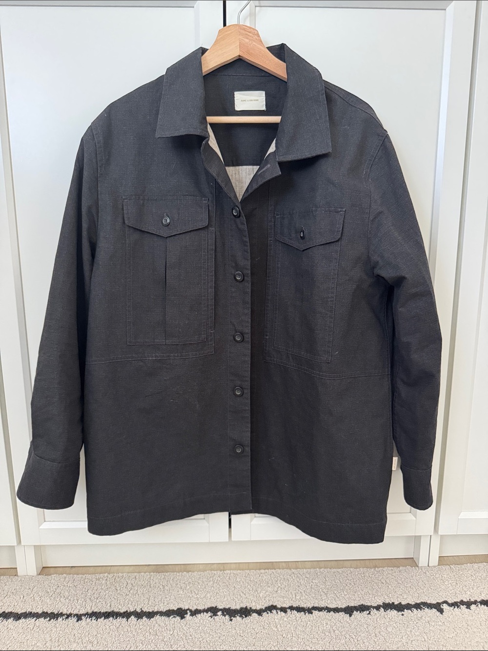 Aime Leon Dore Black Utility Button-Front Jacket